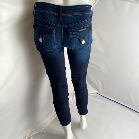 Hudson Collin flap skinny crop blue jeans 26 - Picture 4 of 11